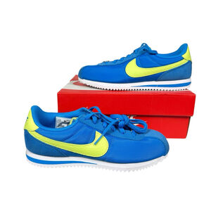 Nike Cortez EasyOn Kids Shoes Photo Blue / Lt Lemon Twist Size 3.5Y
